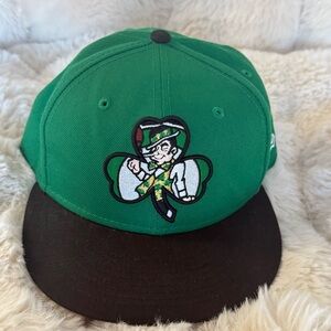 Green and Black Shamrock Cap
